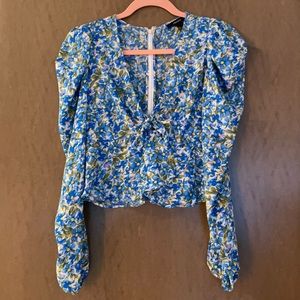 Floral forever 21 blouse